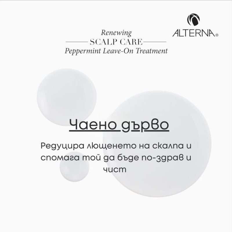 Ребалансираща терапия с мента за сух и проблемен скалп Alterna Renewing Scalp Care Peppermint Treatment 74 ml — 3
