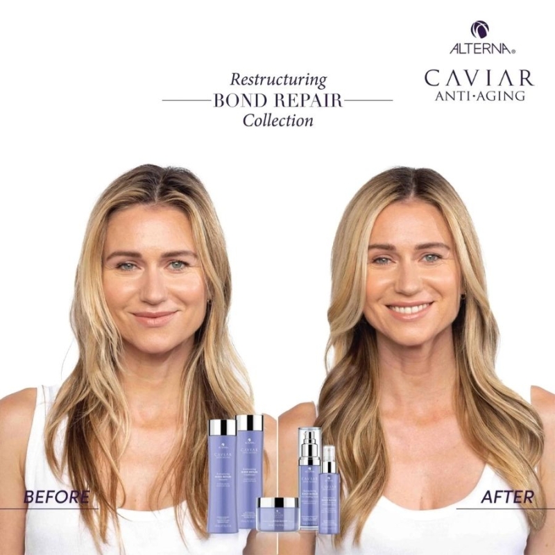 Ултра интензивна нощна възстановяваща терапия за коса Alterna Caviar Restructuring Bond Repair Overnight Serum 100 ml — 4