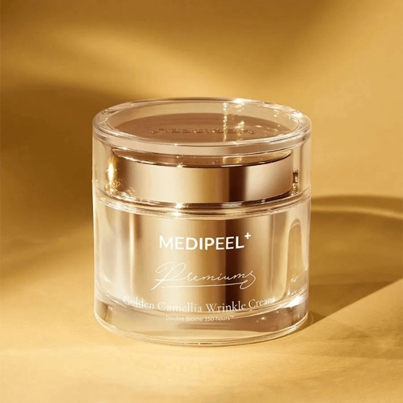 Луксозен анти ейдж крем с колоидно злато и масло от камелия MEDI-PEEL Premium Golden Camellia Cream 50ml — 3