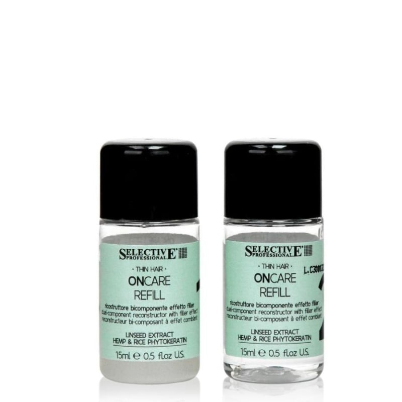 Възстановяваща ампула за обем и плътност с фитокератин Selective ОnCare Refill Treatment 1+1 x 15 ml