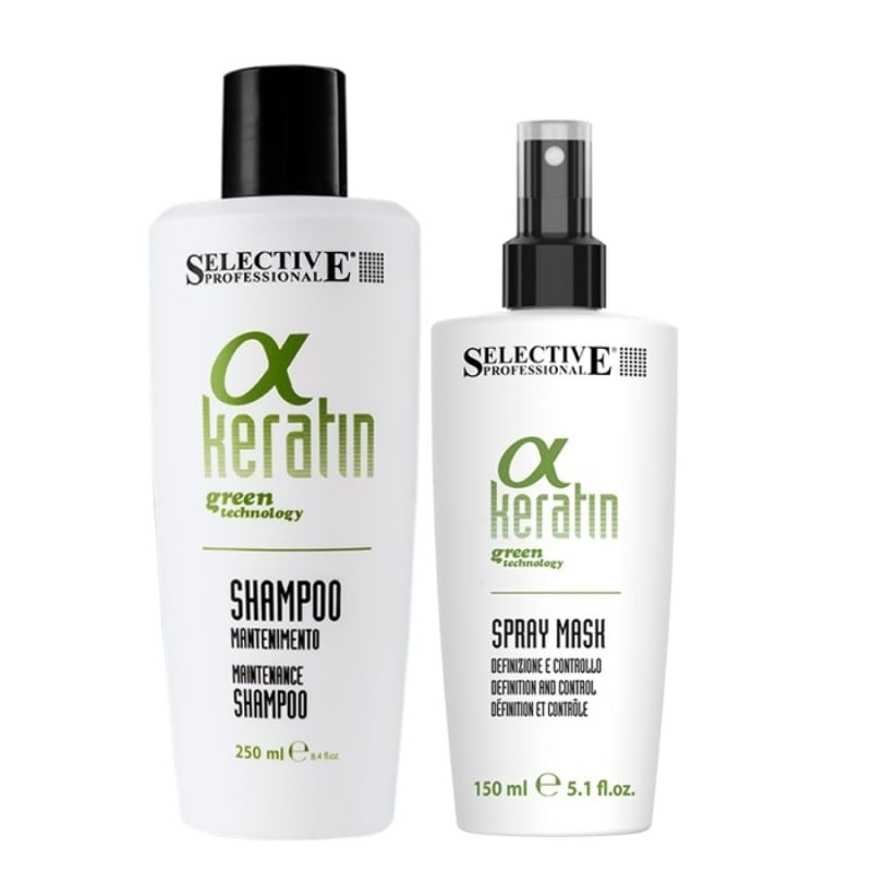 Подържащ комплект за трайно изправяне Selective Alpha Keratin Set Home Care