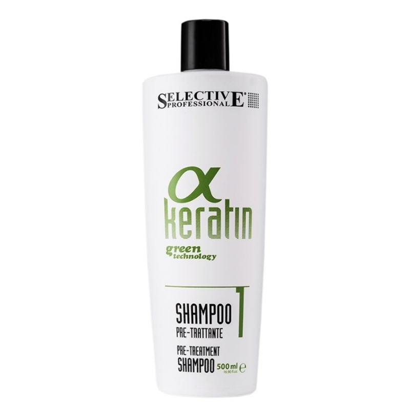 Подготвителен и дълбоко почистващ шампоан Selective A Keratin Pre-Treatment Shampoo N1 500ml
