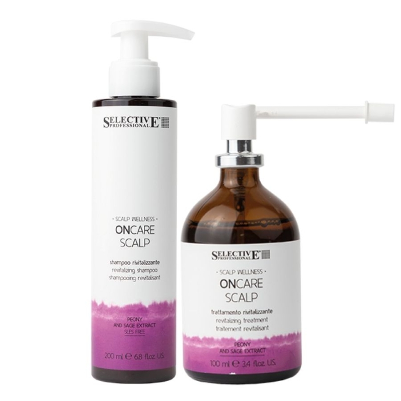 Комплект против косопад и склонна към накъсване коса Selective ONCARE SCALP Revitalizing Treatment Duo Set