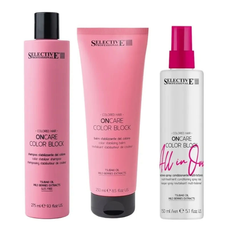 Травъл сет за боядисана коса Selective ОnCare Color Block Gift Set — 2