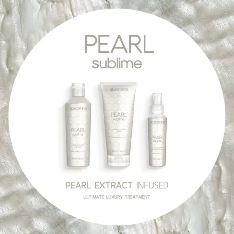 Комплект за луксозен бласък Selective Pearl Sublime Ultimate Luxury Shampoo + Conditioner + Spray — 4