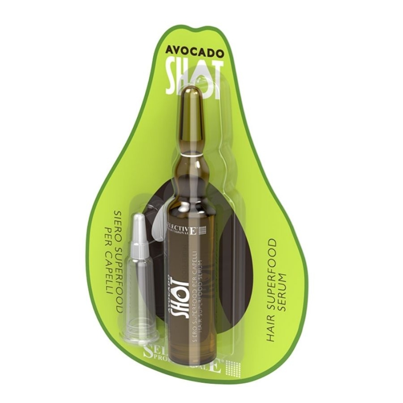 Серум с авокадо без измиване - Супер храна за коса Selective Avocado Shot Hair Superfood Serum 10ml