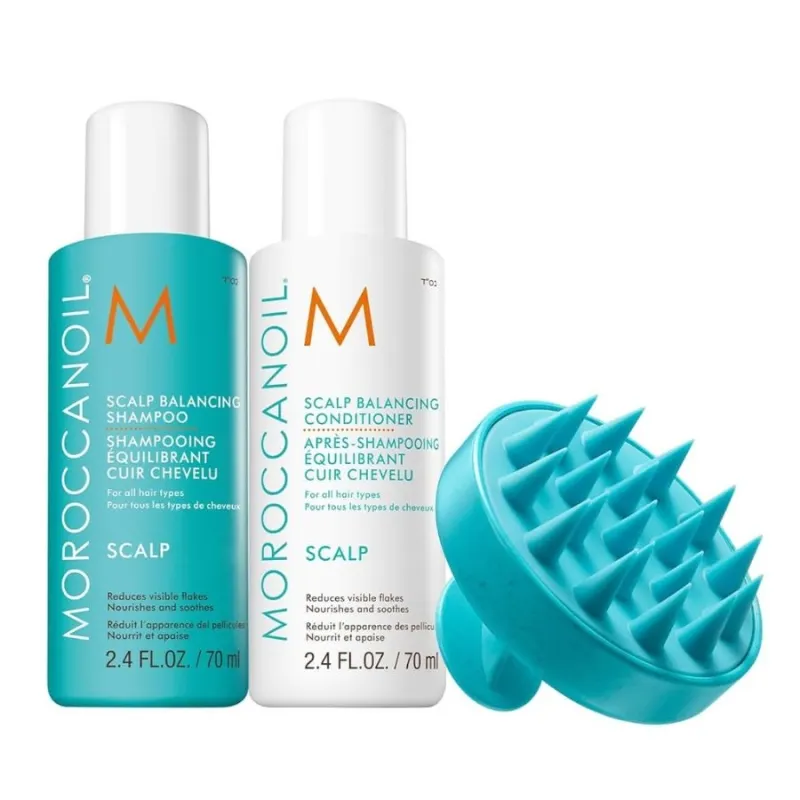 Балансиращ комплект за скалп Moroccanoil Scalp Care Trio Travel Size — 2