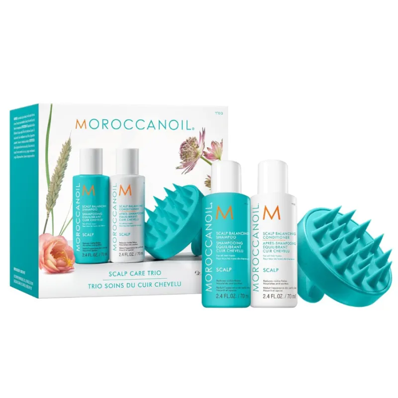 Балансиращ комплект за скалп Moroccanoil Scalp Care Trio Travel Size