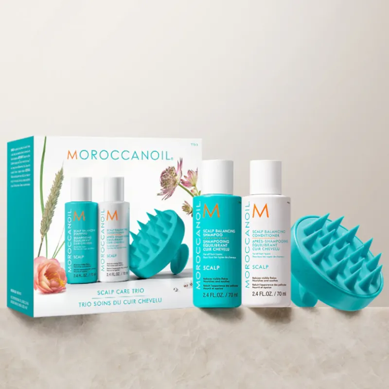 Балансиращ комплект за скалп Moroccanoil Scalp Care Trio Travel Size — 3