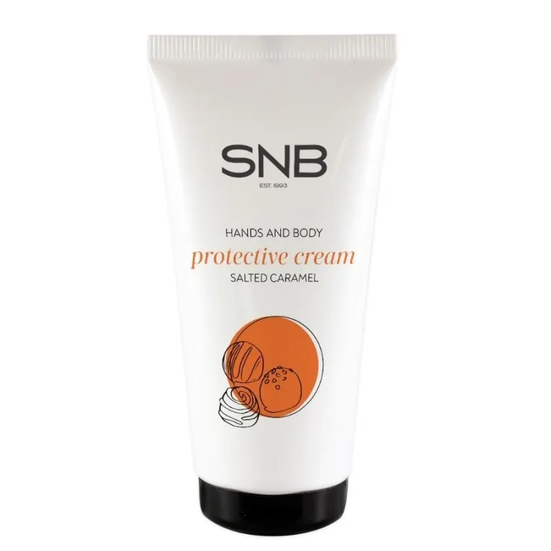 Предпазващ крем за ръце и тяло с аромат на солен карамел SNB Protective Cream Salted Caramel for Hands & Body