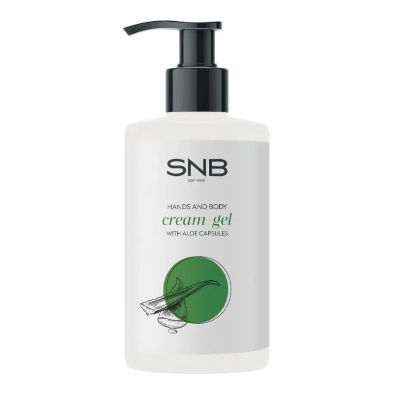 Крем-гел за ръце и тяло със сфери Алое Вера SNB Aloe Vera Cream Gel Hands & Body — 2