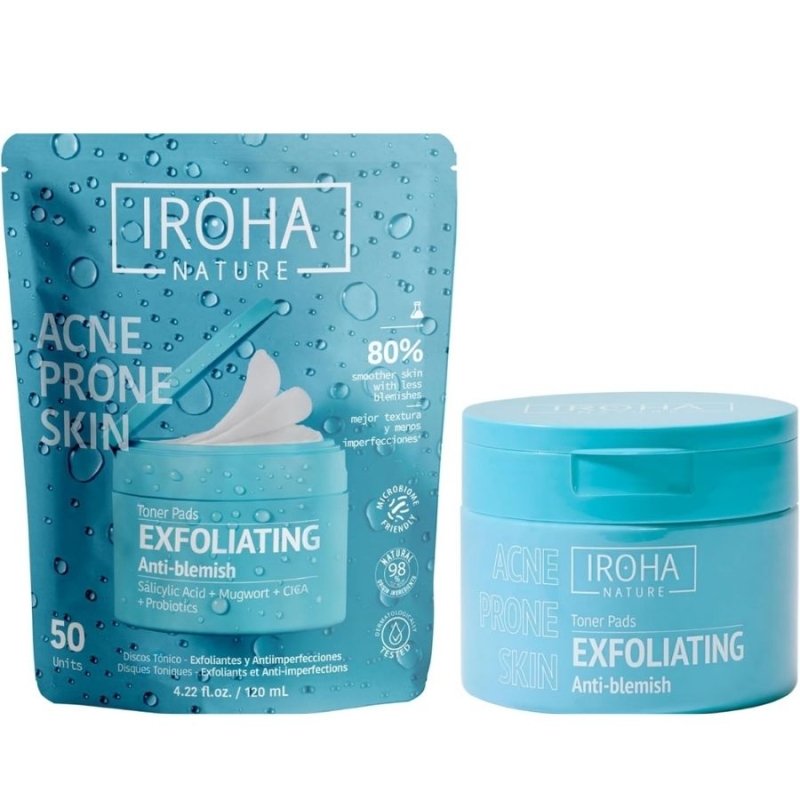 Iroha Exfoliating Anti-Blemish Toner Pads