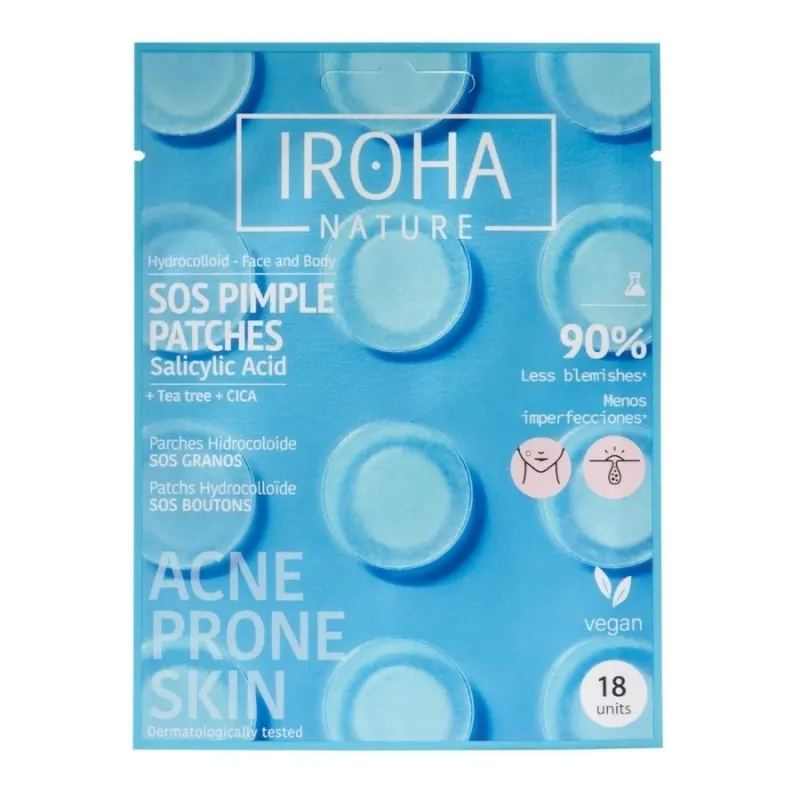 SOS Лепенки за пъпки със салицилова киселина Iroha SOS Pimple Patches with Salicylic Acid