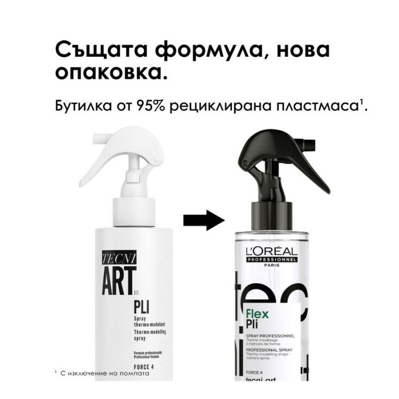 Термо-моделиращ спрей за визии с обем в корена Loreal Professionnel Techni Art Pli Spray 190ml — 2