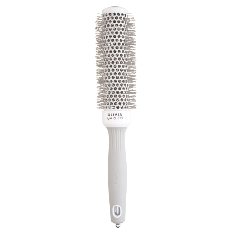 Професионална четка за изсушаване Olivia Garden Expert Speed ​​XL White Gray Hair Brush 35 mm