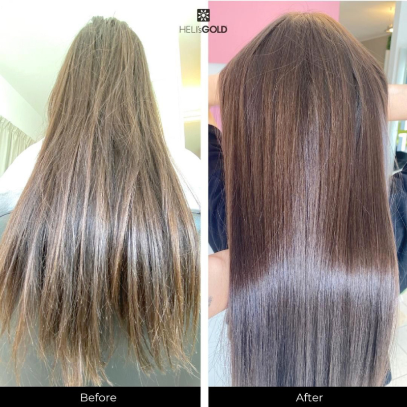 Лек спрей за блясък с безсмъртниче за фина и изтъняла коса Heli's Gold Heliplex Pro Mist Spray Oil 150ml — 2