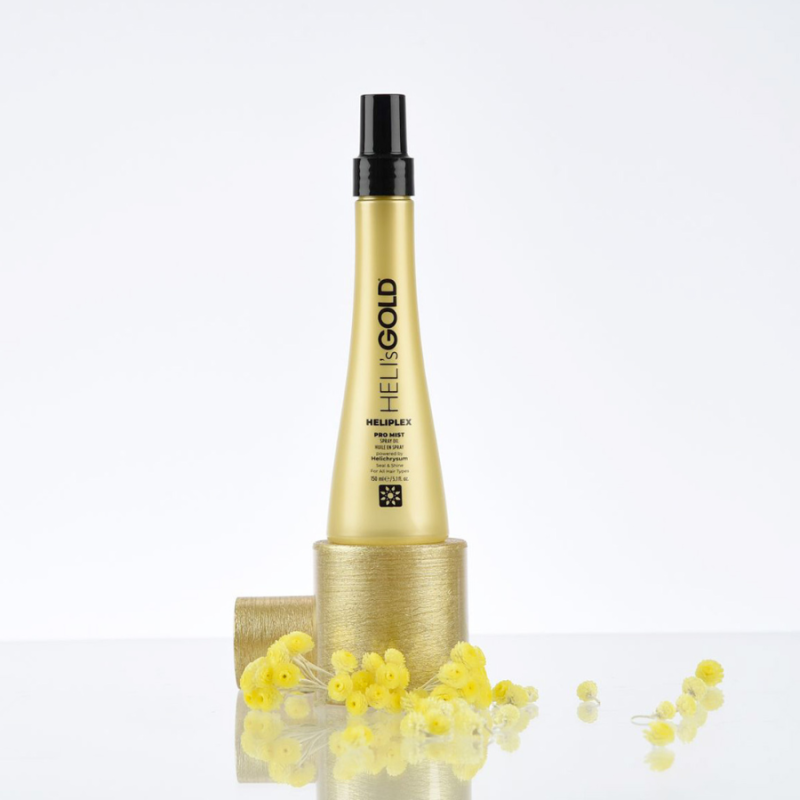 Лек спрей за блясък с безсмъртниче за фина и изтъняла коса Heli's Gold Heliplex Pro Mist Spray Oil 150ml — 3