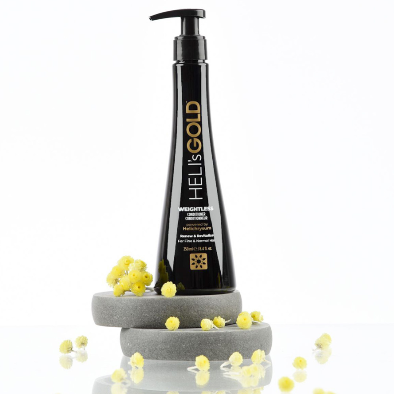 Ултралек балсам за обем при фина и изтъняла коса Heli's Gold Volume Weightless Conditioner 300 ml — 4