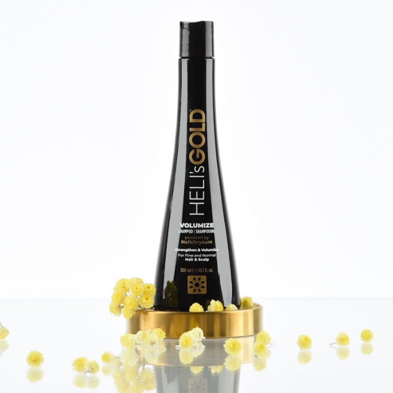 Уплтътняващ шампоан за обем за фина и изтъняла коса Heli's Gold Volume Shampoo 300 ml — 4