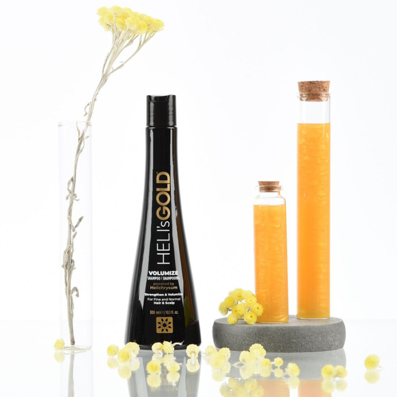 Уплтътняващ шампоан за обем за фина и изтъняла коса Heli's Gold Volume Shampoo 300 ml — 6