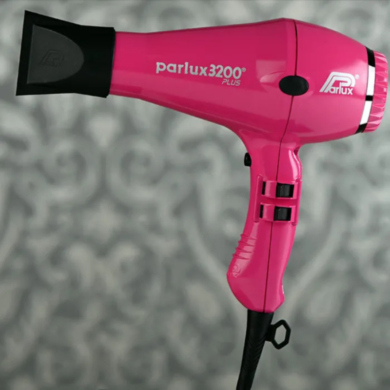 Компактен и мощен професионален сешоар за бързо сушене Parlux 3200 Plus Comapct Pink — 2