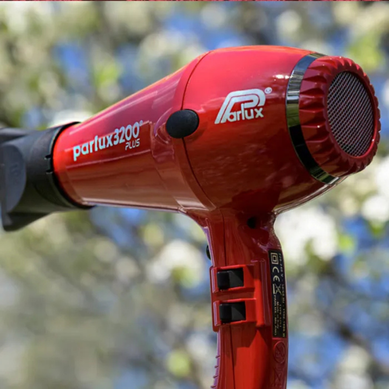 Компактен и мощен професионален сешоар за бързо сушене Parlux 3200 Plus Comapct Red — 2