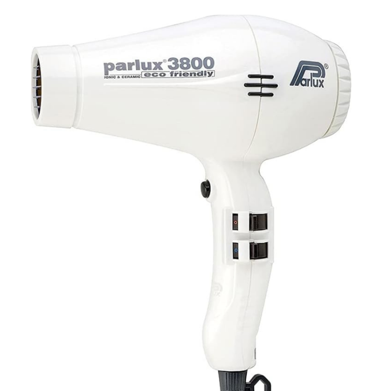 Мощен, екологичен и безшумен професионален сешоар Parlux 3800 Eco Friendly White — 2