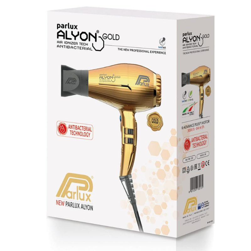 Професионален сешоар с антибактериална технология Parlux ALYON 24K Gold — 2
