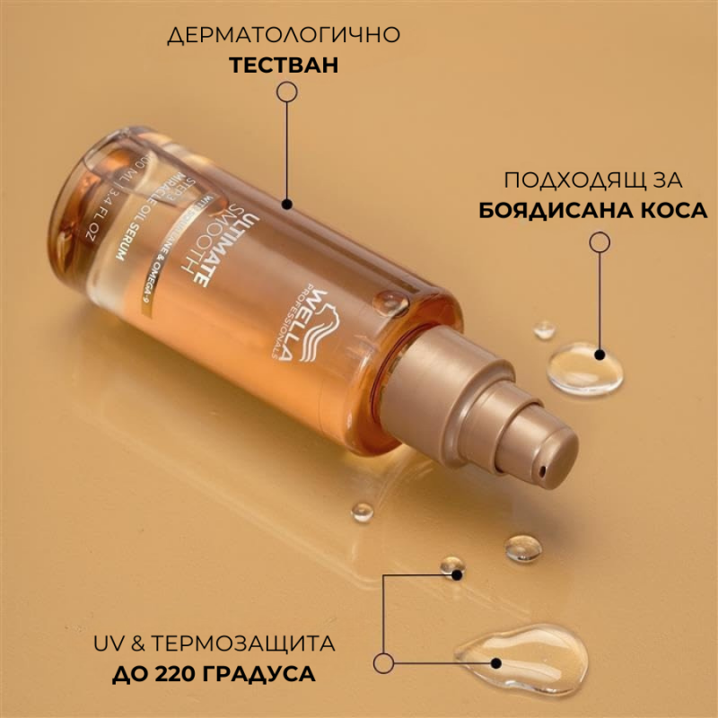 Интензивно подхранващо анти-фриз масло - серум Wella Professionals Ultimate Smooth Miracle Oil 30 ml — 2