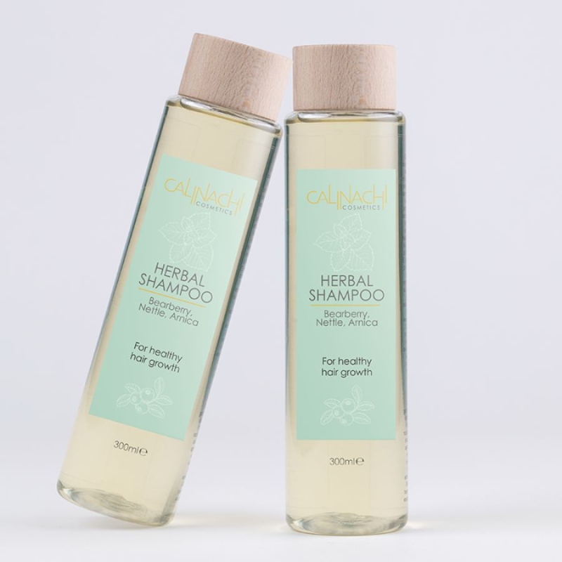Безсулфатен Билков шампоан за бърз растеж Calinachi Herbal Shampoo for Healthy Hair Growth 300 ml — 2