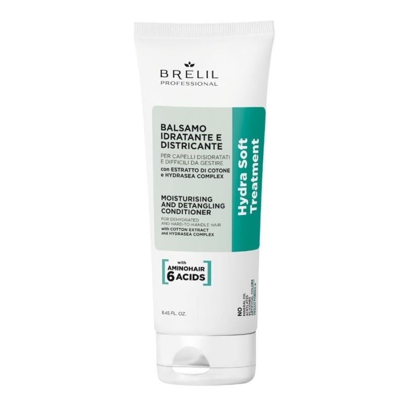 Овлажняващ балсам за дълбоко хидратиране с екстракт от памук Brelil Hydra Soft Moisturizing Conditioner 220ml
