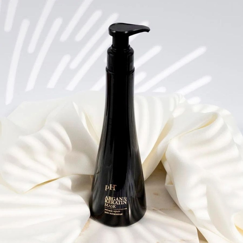 Подхранваща маска за суха и увредена коса с арган и кератин pH Laboratories Argan & Keratin Mask 250ml — 2
