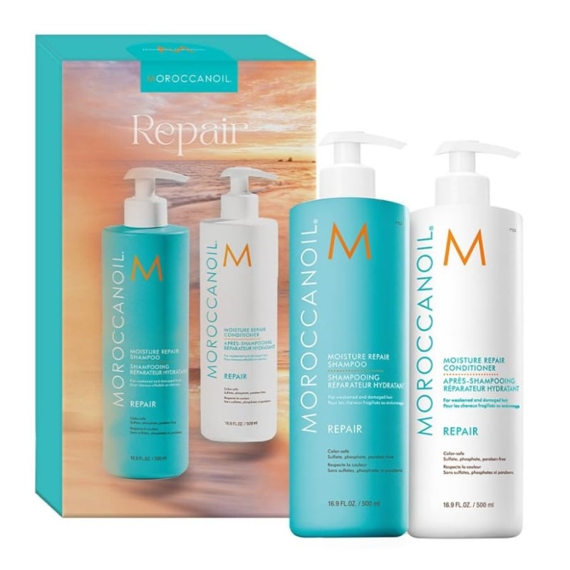 Възстановяващ комплект за коса Moroccanoil Moisture Repair Duo 2X500ml Gift Set