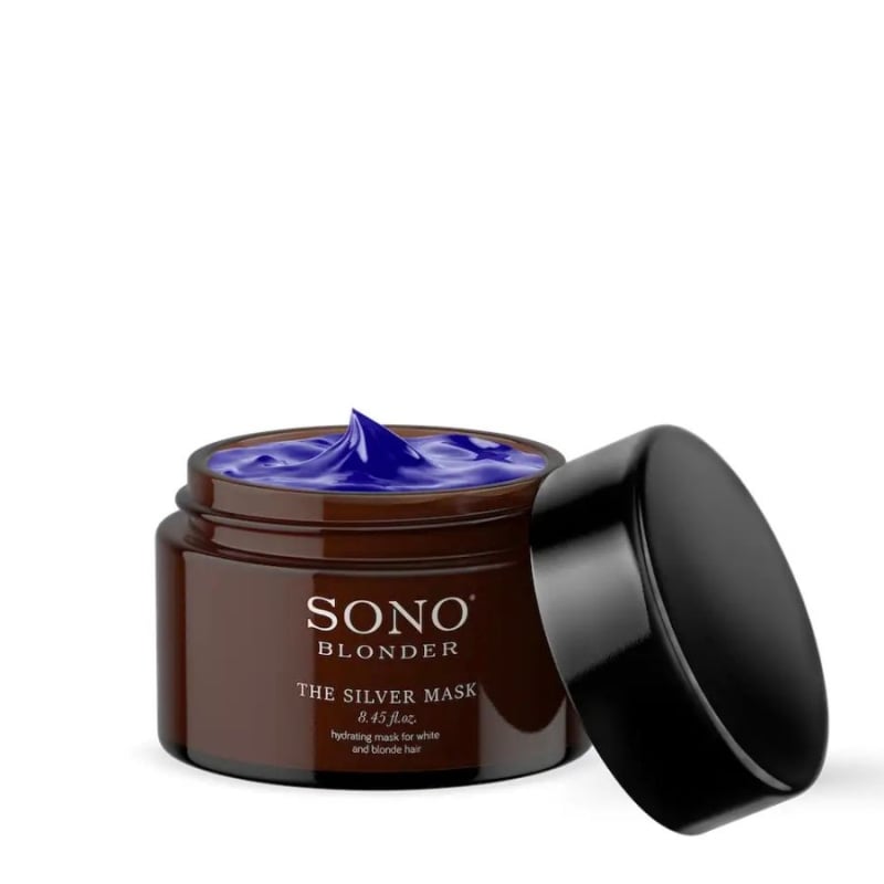 Матираща маска против жълти и медни тонове за руса коса Sono Silver Blue Pigment Mask 250 ml