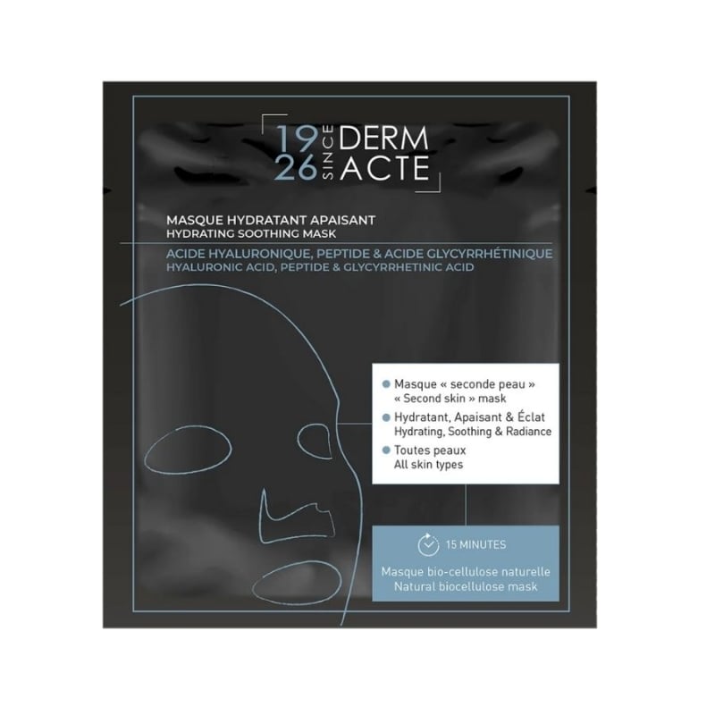 Хидратираща и успокояваща маска с биоцелулоза Derm Acte Hydrating Soothing Mask
