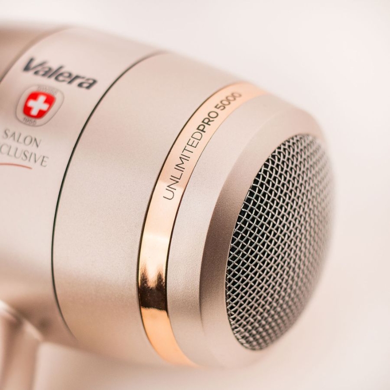 Професионален сешоар с йонен генератор Valera UNLIMITED PRO 5000 Rose Gold Hairdryer — 3