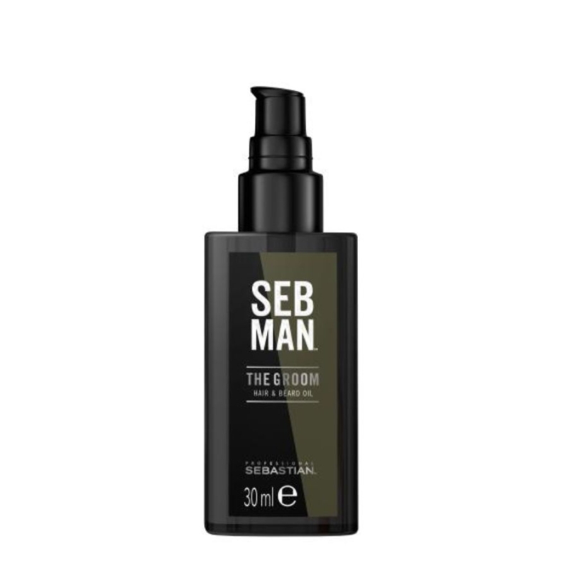 Подхранващо масло за коса и брада с арган, жожоба и гроздови семки Sebastian Professional Seb Man The Groom Oil 30ml