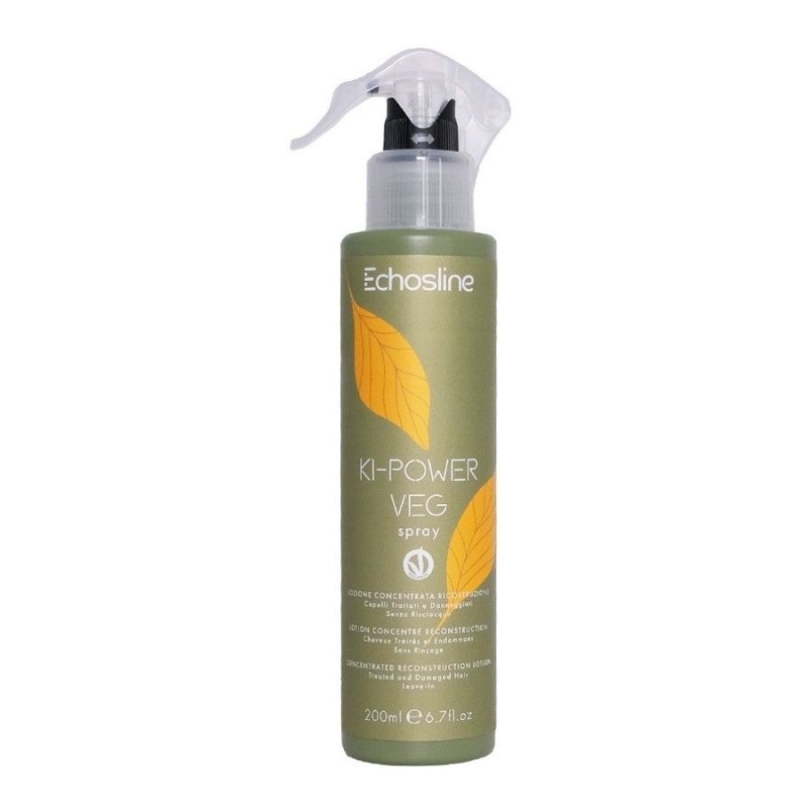 Интензивен реконструктор за увредена коса Echosline Ki-Power Veg Spray 200 ml