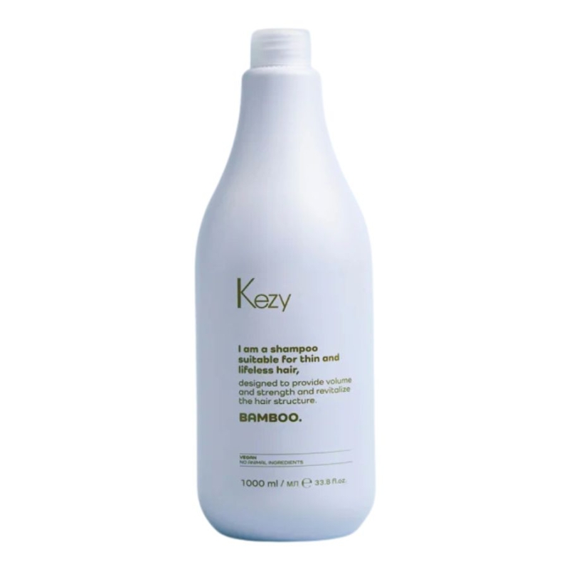 Шампоан за обем и плътност на тънка коса Kezy Bamboo Shampoo For Fine, Fragile, and Lackluster Hair 1000 ml — 2