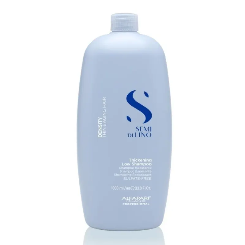 Уплътняващ шампоан за тънка коса Alfaparf Semi di Lino Density Thickening Low Shampoo — 2