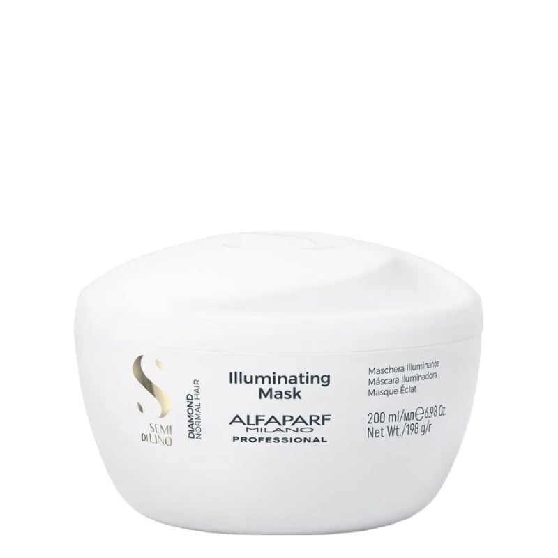 Подхранваща маска за блясък Alfaparf Semi Di Lino Diamond Illuminating Mask