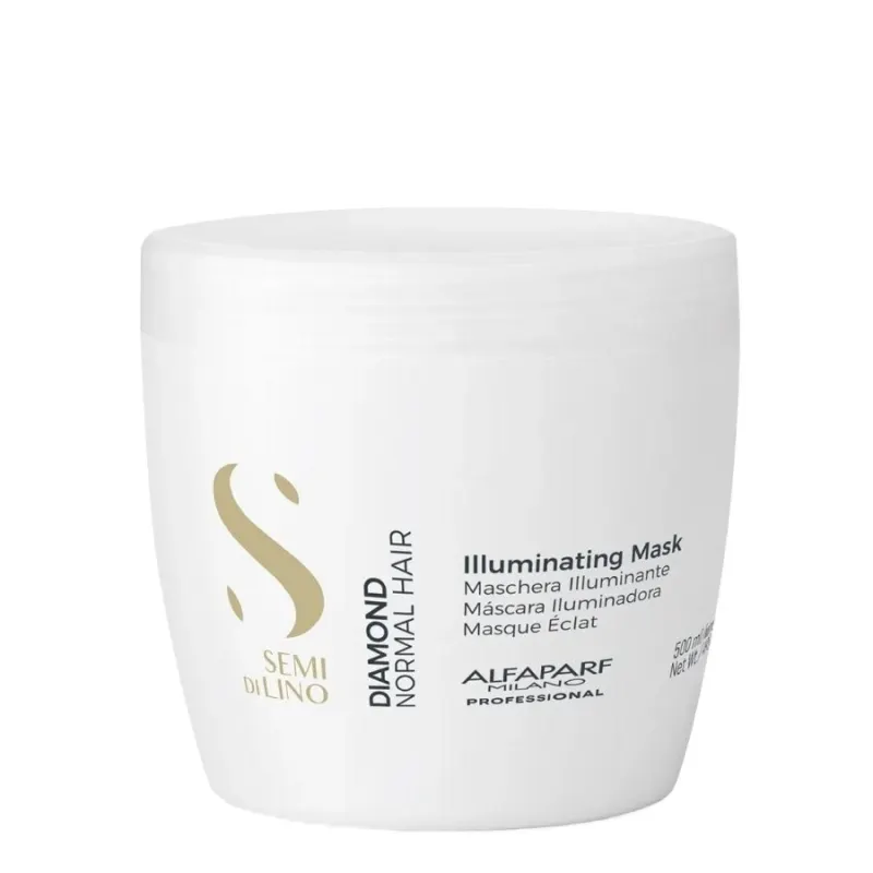 Подхранваща маска за блясък Alfaparf Semi Di Lino Diamond Illuminating Mask — 2
