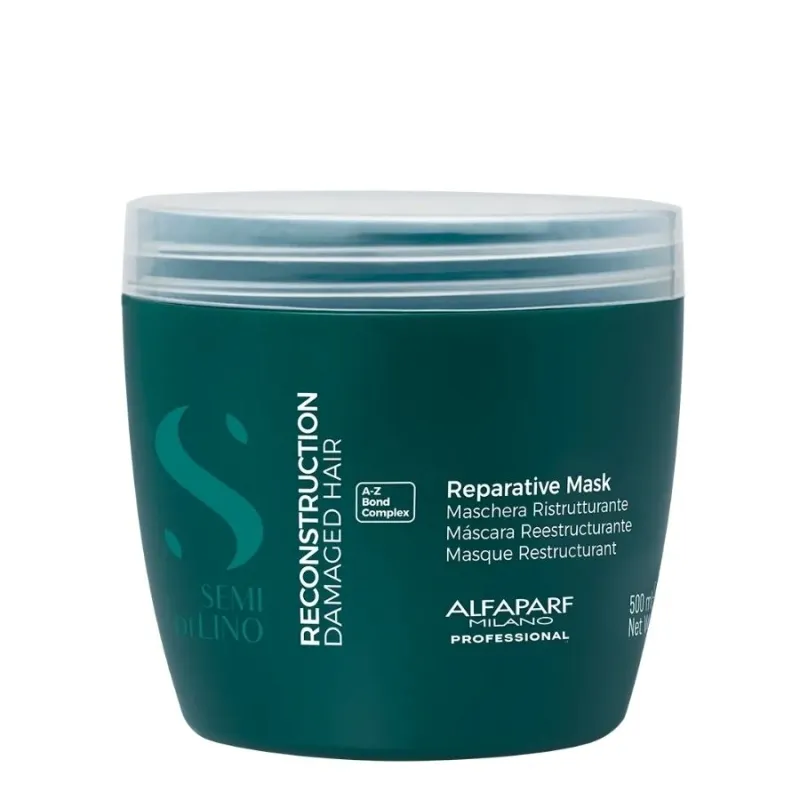 Маска за коса с бамбук и ленено семе Alfaparf SDL Reconstruction Reparative Mask — 2