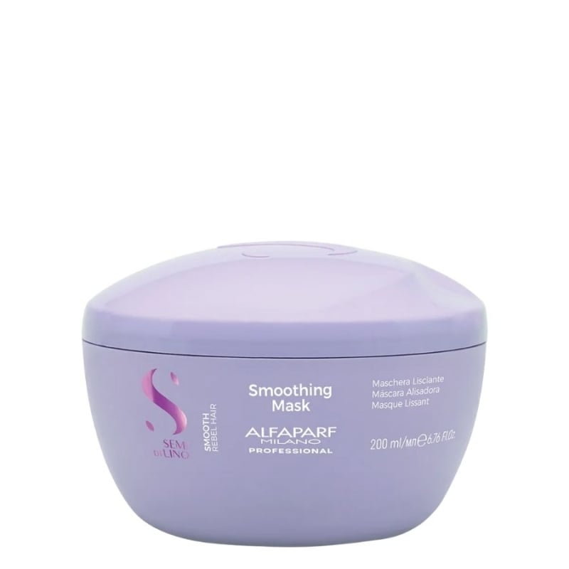 Маска със заглаждащ ефект за цъфтяща и непокорна коса Alfaparf Semi di Lino Smoothing Mask