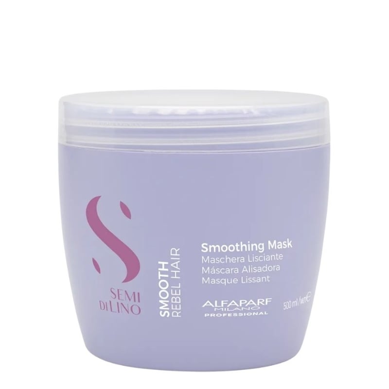 Маска със заглаждащ ефект за цъфтяща и непокорна коса Alfaparf Semi di Lino Smoothing Mask — 2