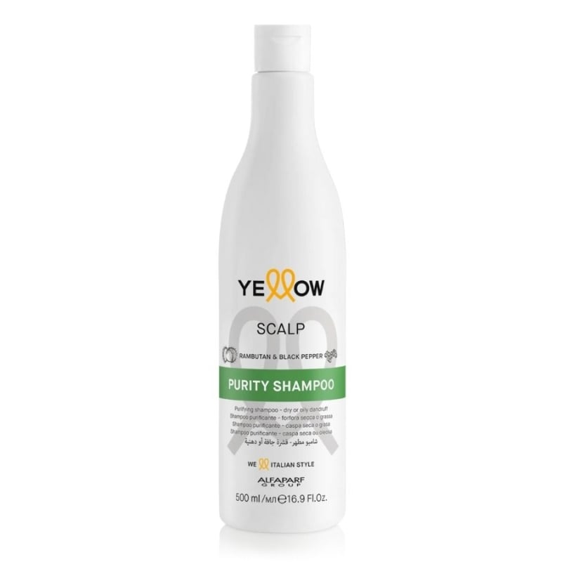 Шампоан против пърхот с Рамбутан и Черен Пипер – Yellow Professional Scalp Purity Shampoo 500 ml