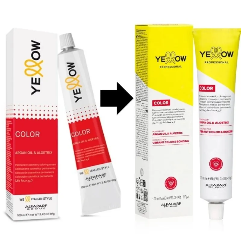 Нискоамонячна боя за коса Yellow Color Permanent Hair Color 100ml