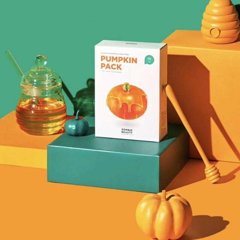 Успокояваща маска с тиква и мед за сияйна кожа Skin1004 Zombie Beauty Pumpkin Pack 16 x 4 g — 2