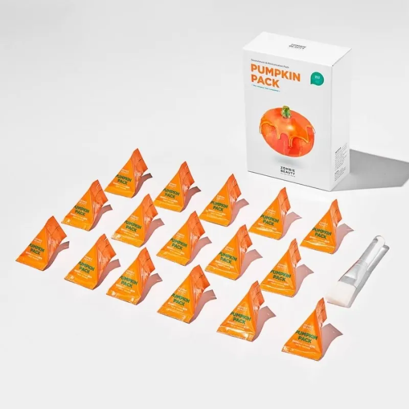 Успокояваща маска Маска с тиква и мед за хидратация и блясък Skin1004 Zombie Beauty Pumpkin Pack 4 g — 2