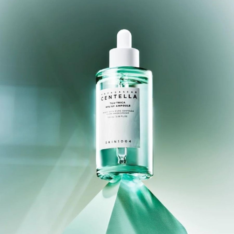 Успокояваща ампула с чаено дърво и центела за акнеична кожа SKIN1004 Tea-Trica Relief Ampoule 50 ml — 3